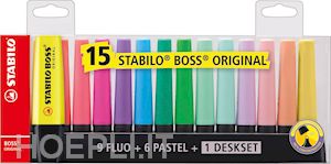 EVIDENZIATORE STABILO ORIGINAL 15PZ ASS